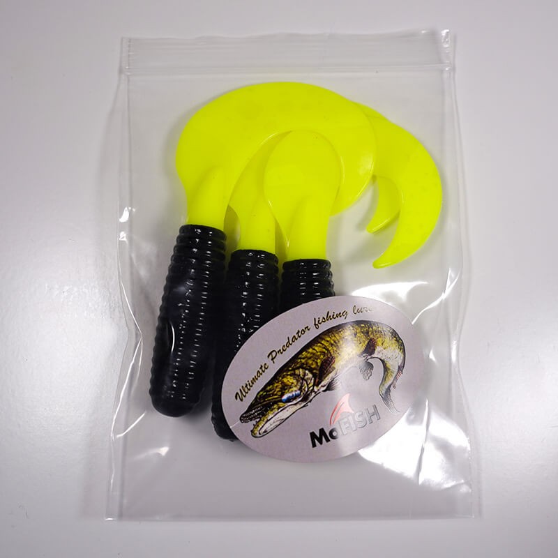 3 vnt., 12,5cm tvisteris Mofish tailer
